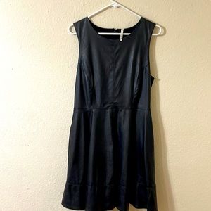 Faux leather skater dress with pockets. Worn a handful of times